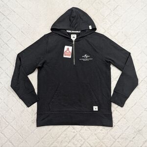 Roots 73 Jacket Adult M Black Canmore Eco ¼ Zip Hoodie Cotton Nashville Music